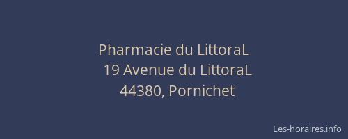 Pharmacie du LittoraL
