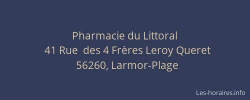 Pharmacie du Littoral