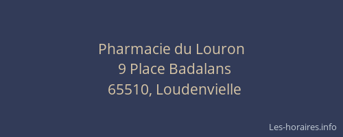 Pharmacie du Louron