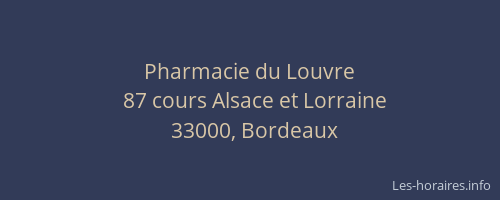 Pharmacie du Louvre