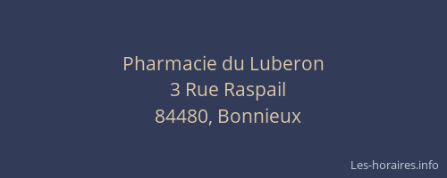 Pharmacie du Luberon