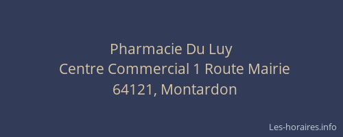 Pharmacie Du Luy