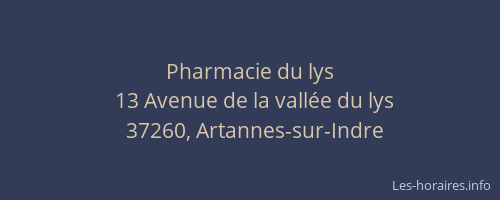 Pharmacie du lys