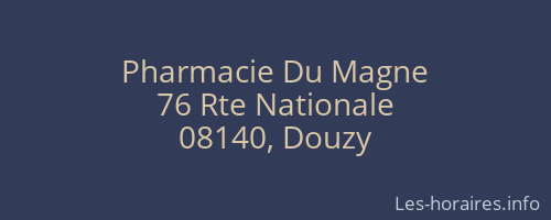 Pharmacie Du Magne