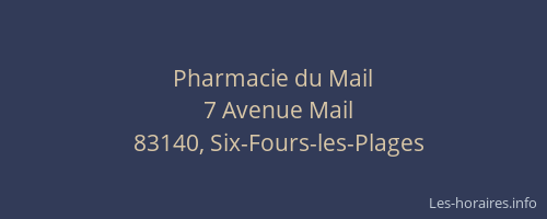 Pharmacie du Mail