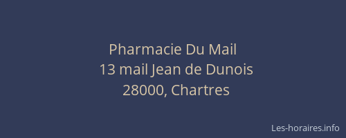 Pharmacie Du Mail