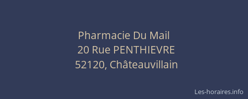 Pharmacie Du Mail