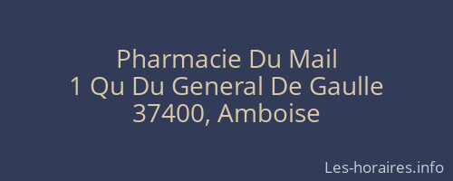 Pharmacie Du Mail