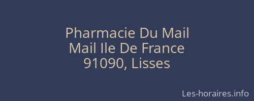 Pharmacie Du Mail