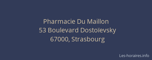 Pharmacie Du Maillon