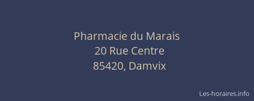 Pharmacie du Marais