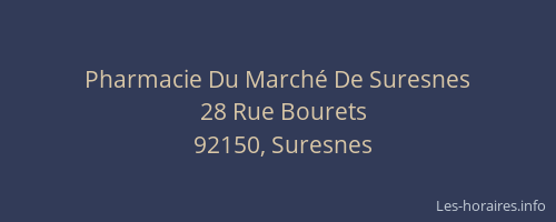 Pharmacie Du Marché De Suresnes