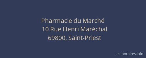 Pharmacie du Marché