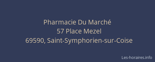 Pharmacie Du Marché