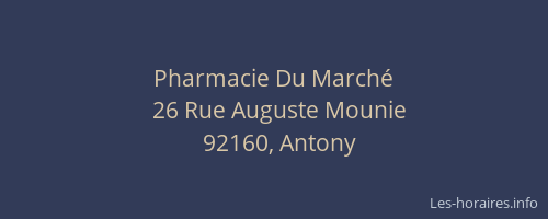 Pharmacie Du Marché