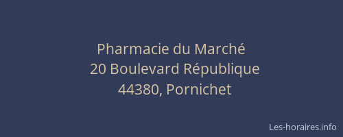 Pharmacie du Marché