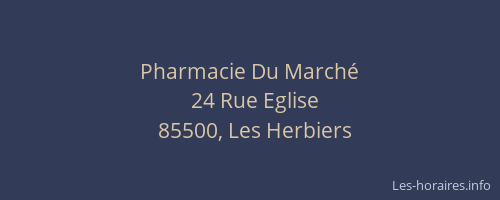 Pharmacie Du Marché