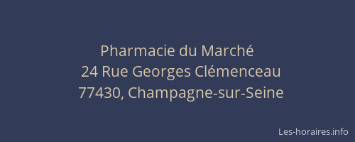 Pharmacie du Marché