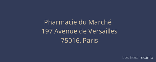 Pharmacie du Marché