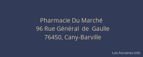 Pharmacie Du Marché