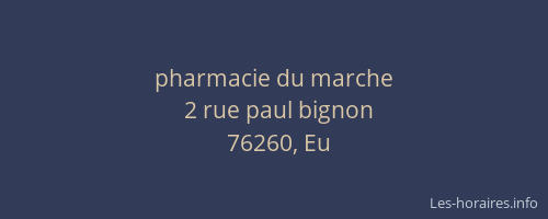 pharmacie du marche