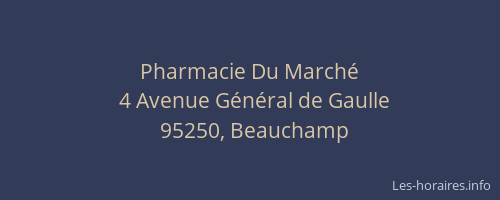 Pharmacie Du Marché