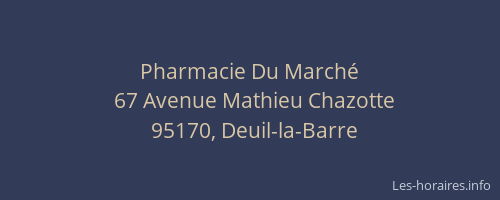 Pharmacie Du Marché