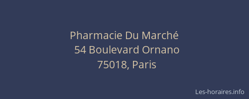 Pharmacie Du Marché