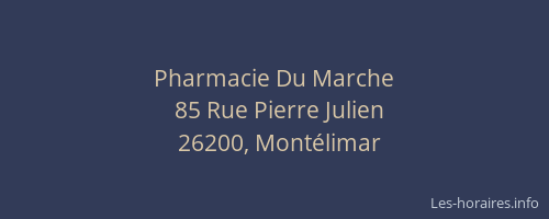 Pharmacie Du Marche