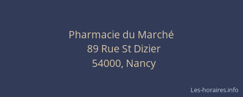 Pharmacie du Marché