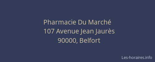 Pharmacie Du Marché