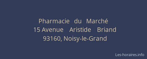 Pharmacie   du   Marché
