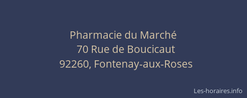 Pharmacie du Marché