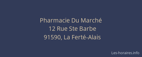 Pharmacie Du Marché