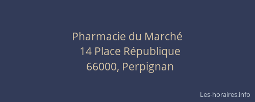 Pharmacie du Marché