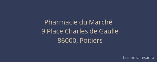 Pharmacie du Marché