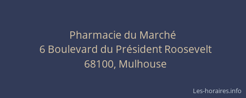 Pharmacie du Marché