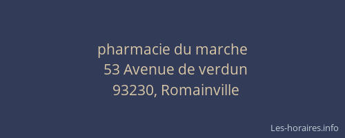 pharmacie du marche