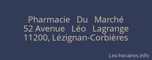 Pharmacie   Du   Marché