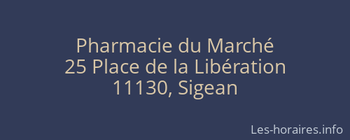 Pharmacie du Marché