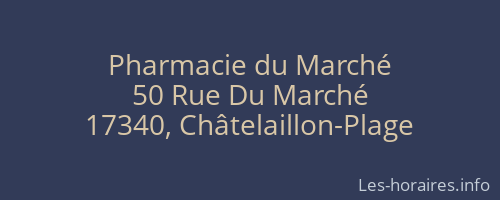 Pharmacie du Marché