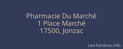 Pharmacie Du Marché