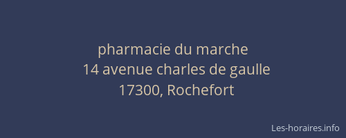 pharmacie du marche