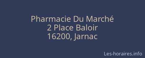 Pharmacie Du Marché