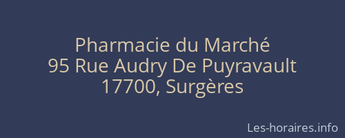 Pharmacie du Marché