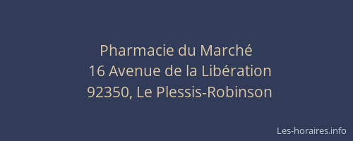 Pharmacie du Marché