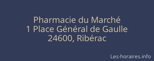 Pharmacie du Marché