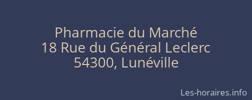 Pharmacie du Marché