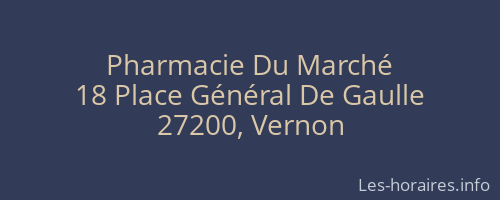 Pharmacie Du Marché