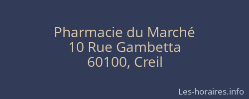 Pharmacie du Marché